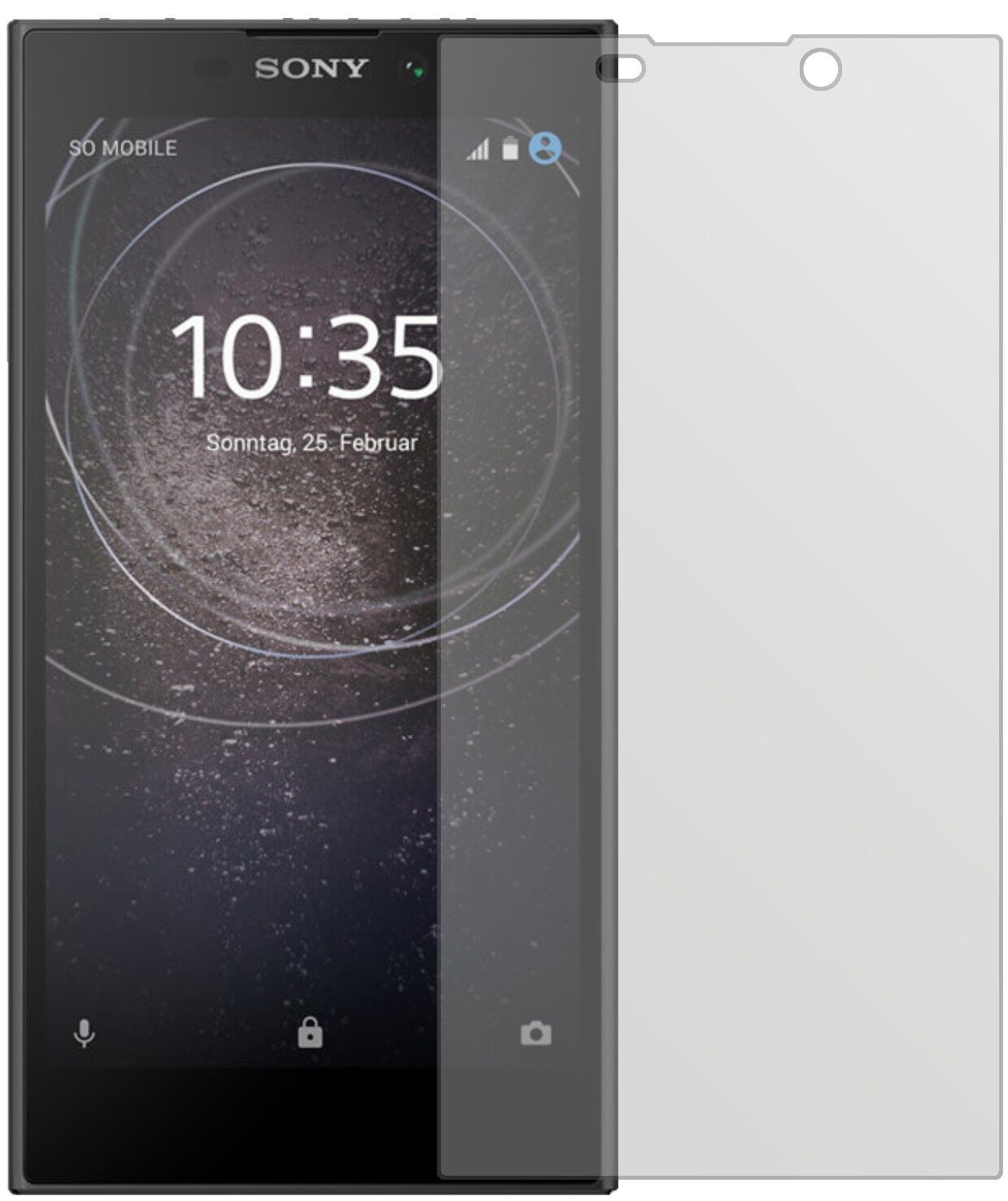 5x Schutzfolie matt für Sony Xperia L2 Display-Sch (1)