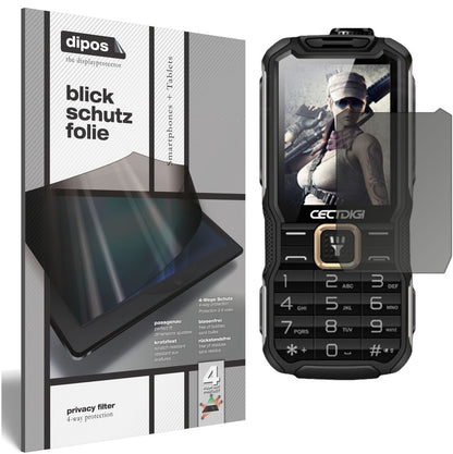 Blickschutzfolie für Rugum T9900 matt Schutzfolie  (1)