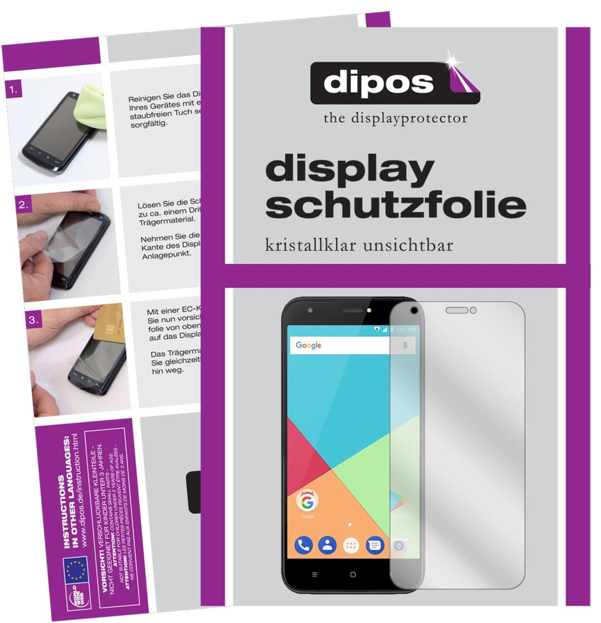 6x Schutzfolie klar für Ulefone S7 Display-Schutzf (1)