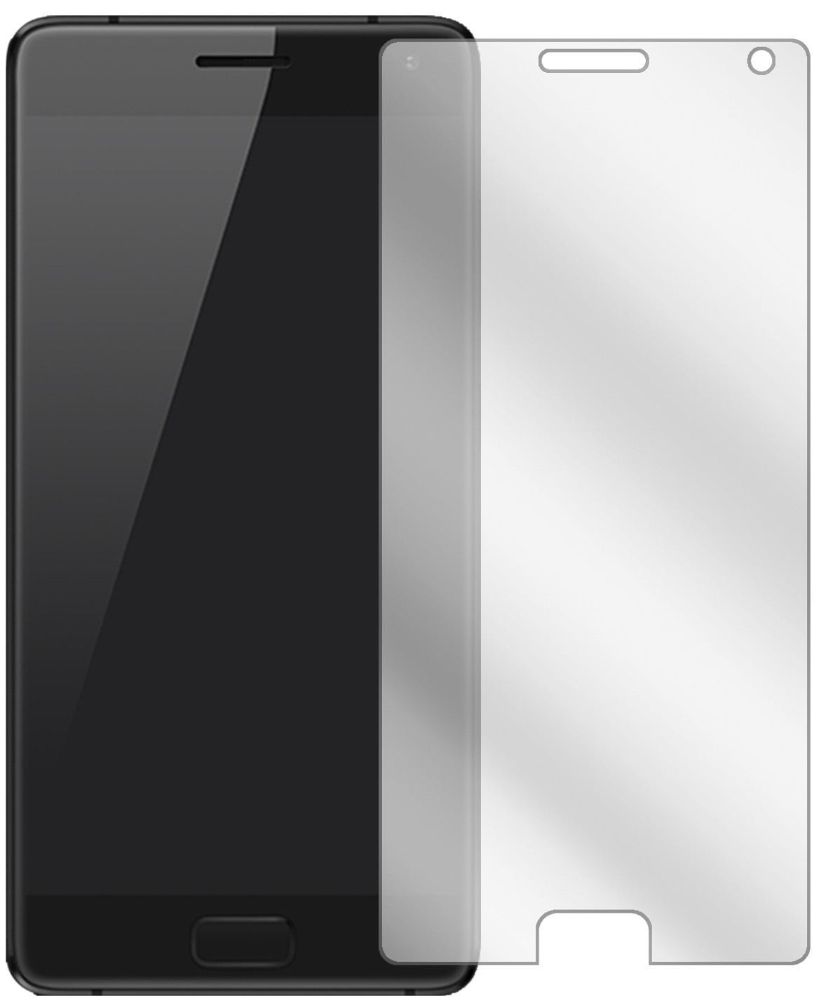 2x Schutzfolie klar für ZUK Z2 Pro Display-Schutzf (2)