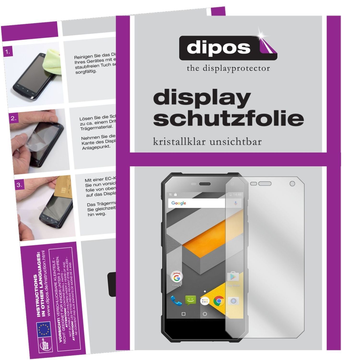 5x Schutzfolie klar für Nomu S10 Display-Schutzfol (2)