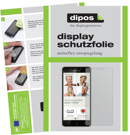 1x Schutzfolie matt für Emporia SMART.2 Display-Sc (2)