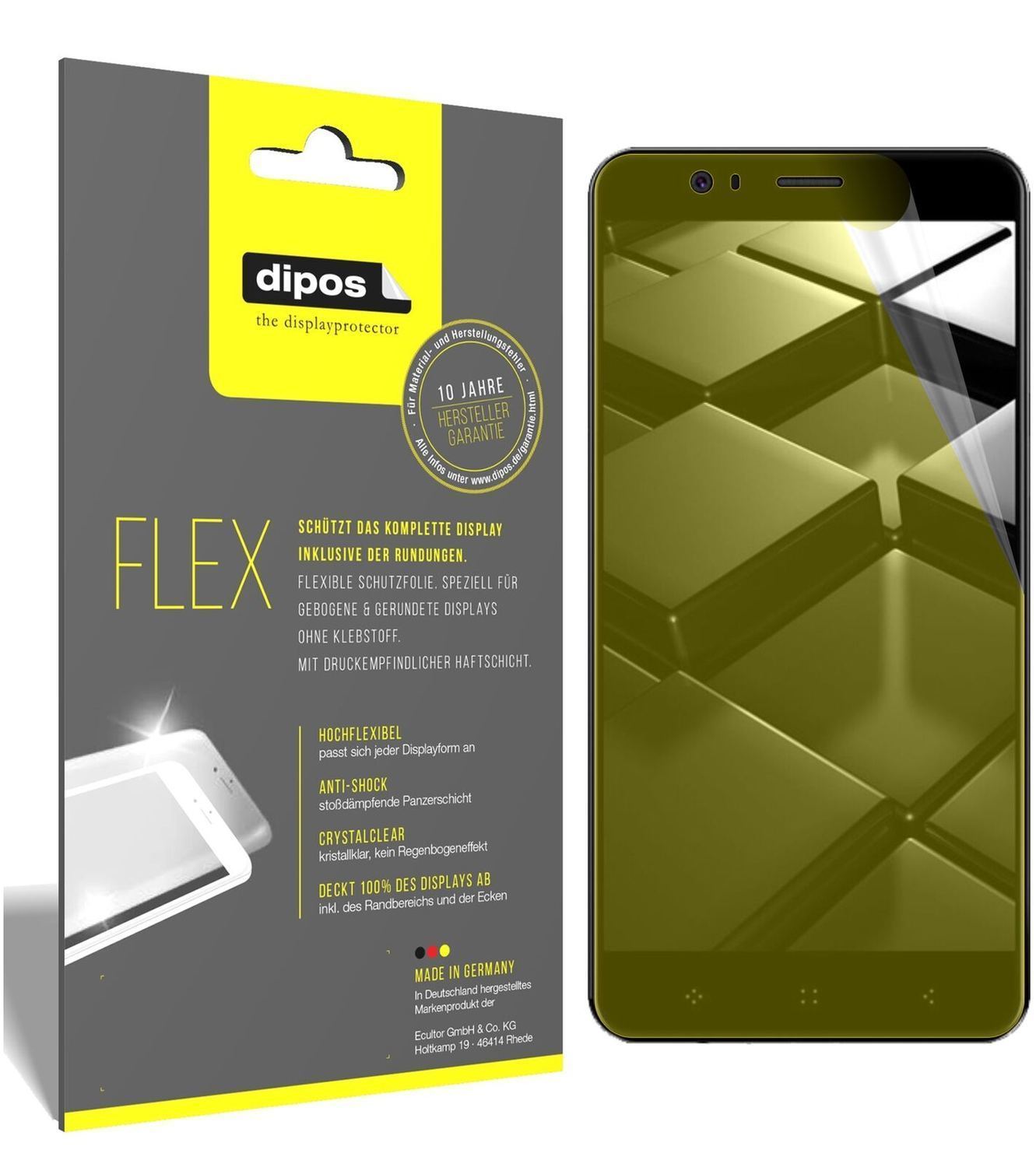 3x 3D Full Cover Schutzfolie für Elephone P8 Mini (1)