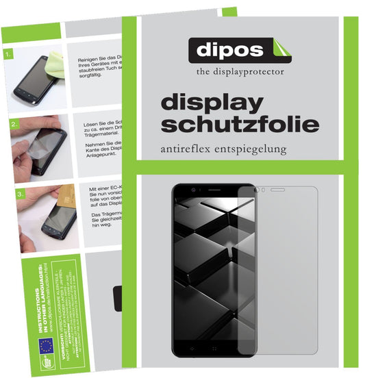 6x Schutzfolie matt für Elephone P8 Mini Display-S (1)