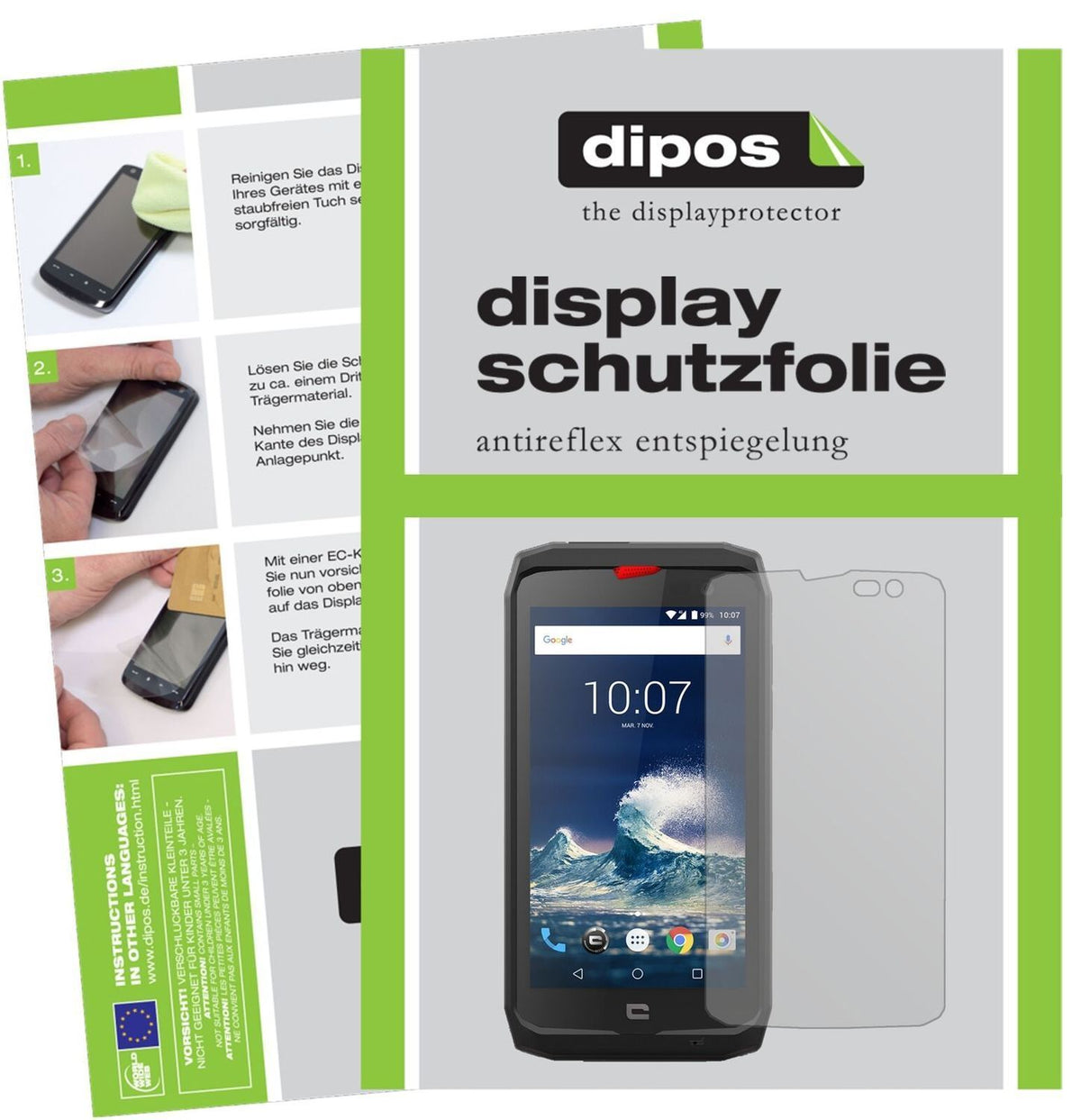 6x Schutzfolie matt für Crosscall Action-X3 Displa (1)