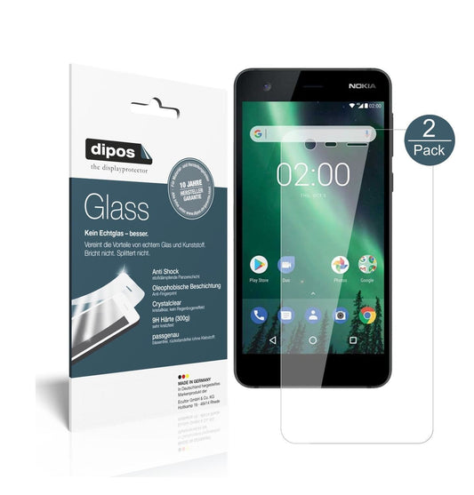 2x 9H Schutzfolie für Nokia 2 Panzerfolie (1)