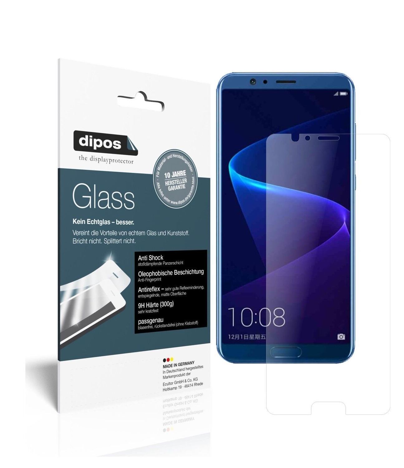 1x 9H Schutzfolie matt für Huawei Honor V10 Panzer (2)