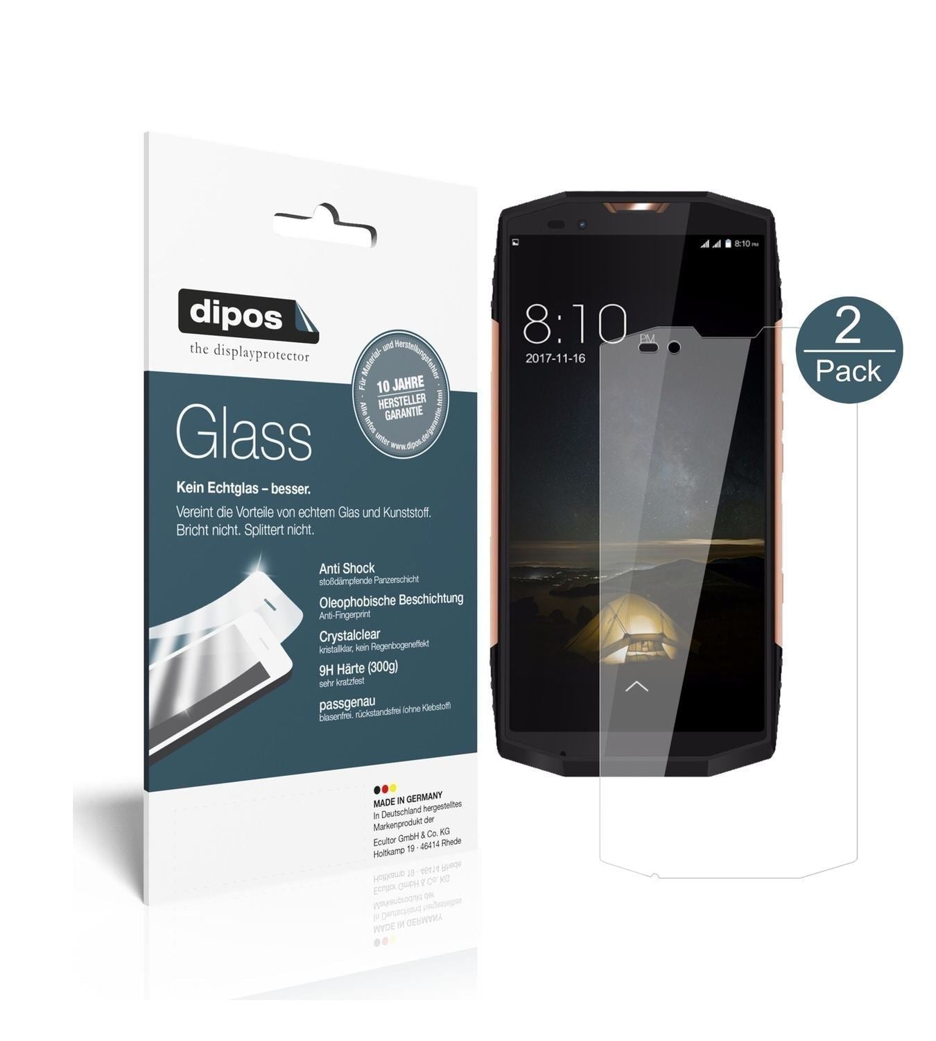 2x 9H Schutzfolie für Blackview BV9000 Pro Panzerf (1)