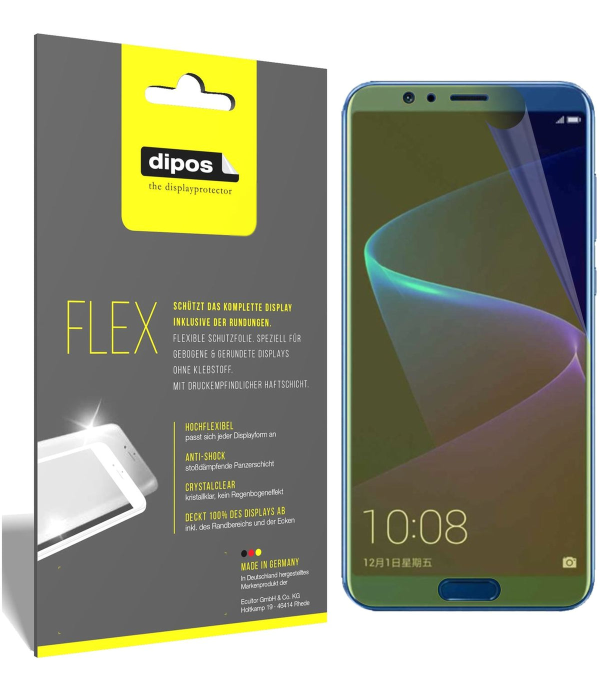 3x 3D Full Cover Schutzfolie für Huawei Honor V10 (1)