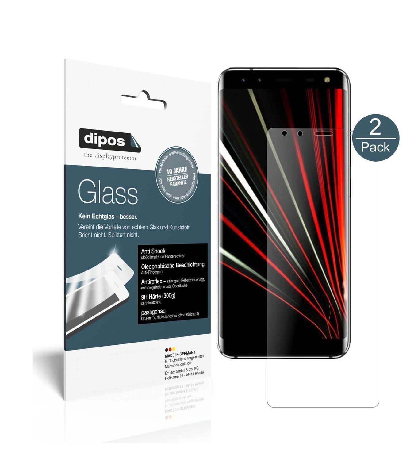 2x 9H Schutzfolie matt für Leagoo S8 Panzerfolie (1)