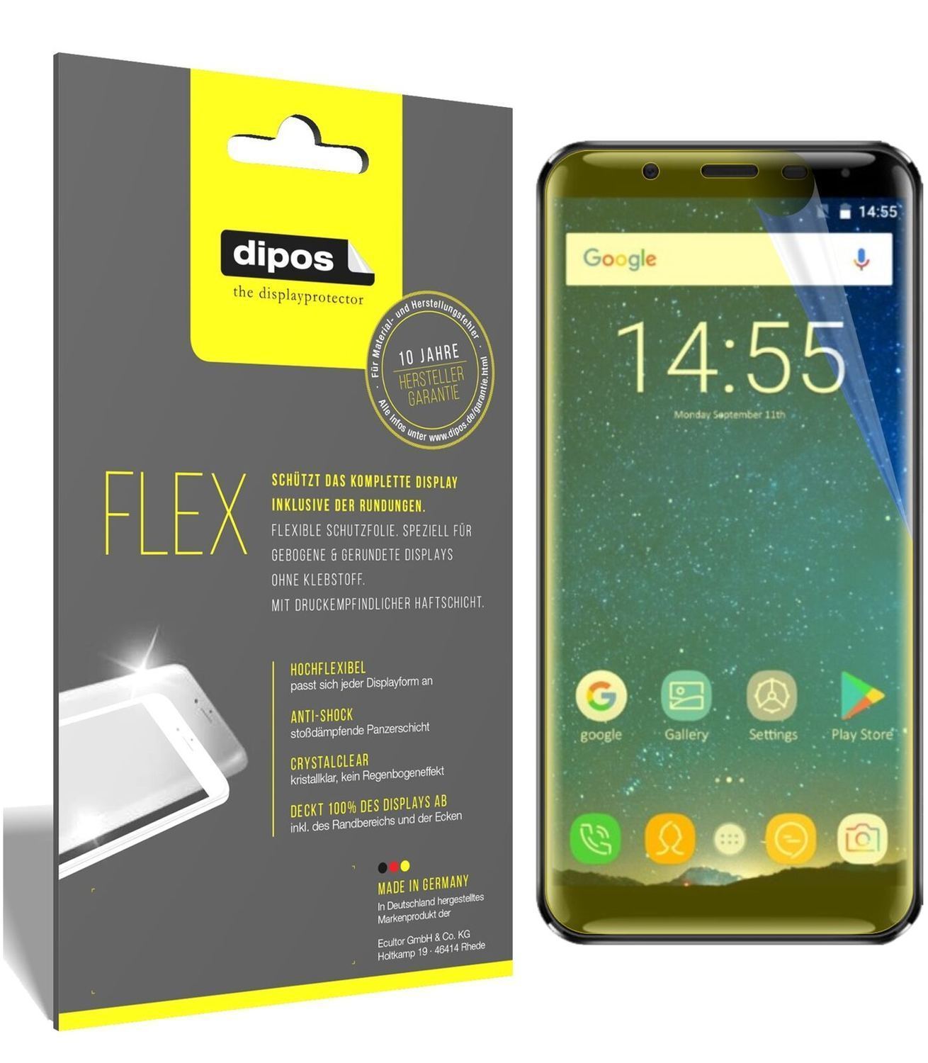 2x 3D Full Cover Schutzfolie für Oukitel K5000 (2)