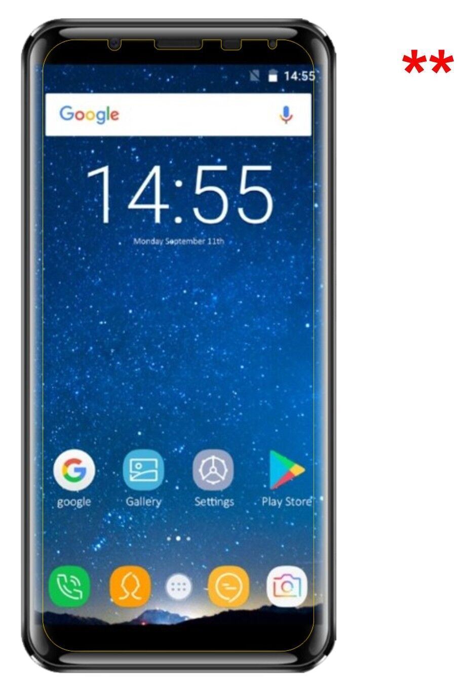 5x Schutzfolie klar für Oukitel K5000 Display-Schu (5)