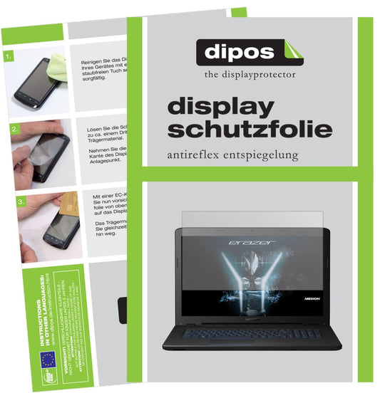 2x Schutzfolie matt für Medion P7652 Display-Schut (1)