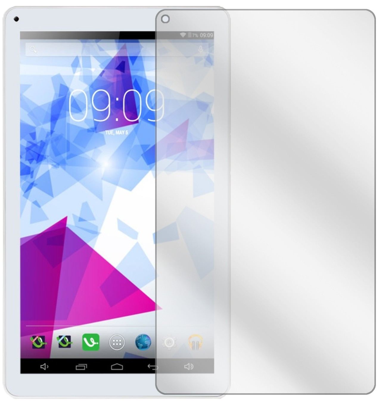 2x Schutzfolie klar für iRULU eXpro 2 Plus Display (2)
