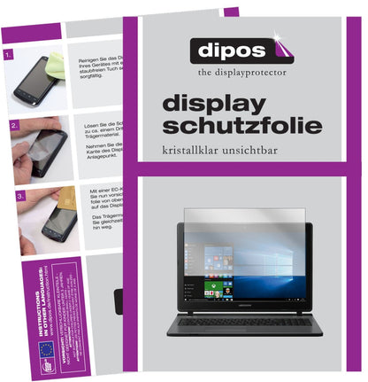 2x Schutzfolie klar für Medion Akoya P6678 Display (1)