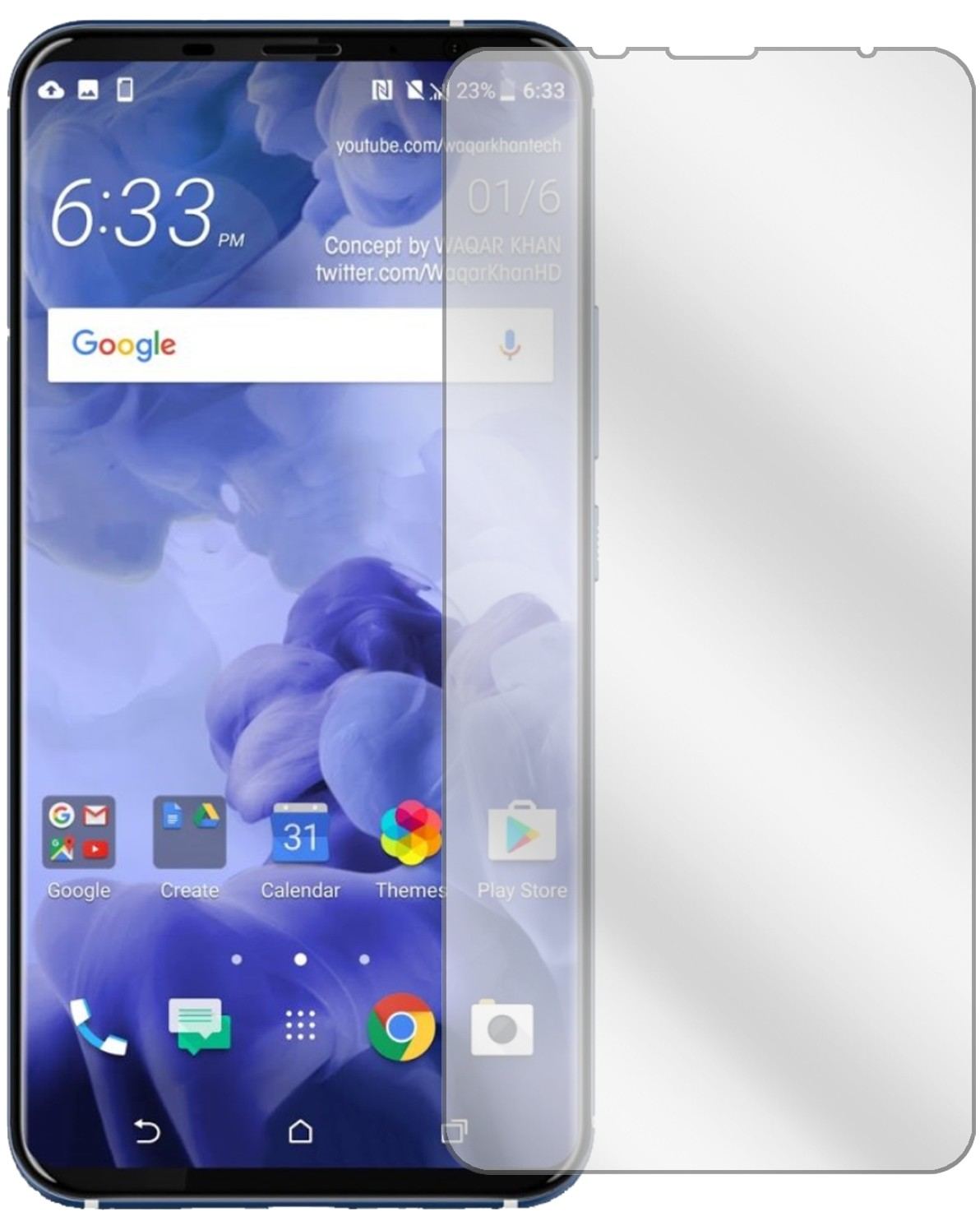 2x Schutzfolie klar für HTC U11 Plus Display-Schut (2)