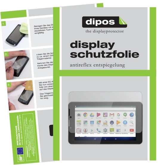 2x Schutzfolie matt für Krüger&Matz KM0701.1 Displ (1)