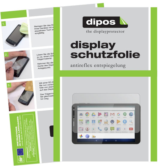 2x Schutzfolie matt für Krüger&Matz KM0804.1 Displ (1)