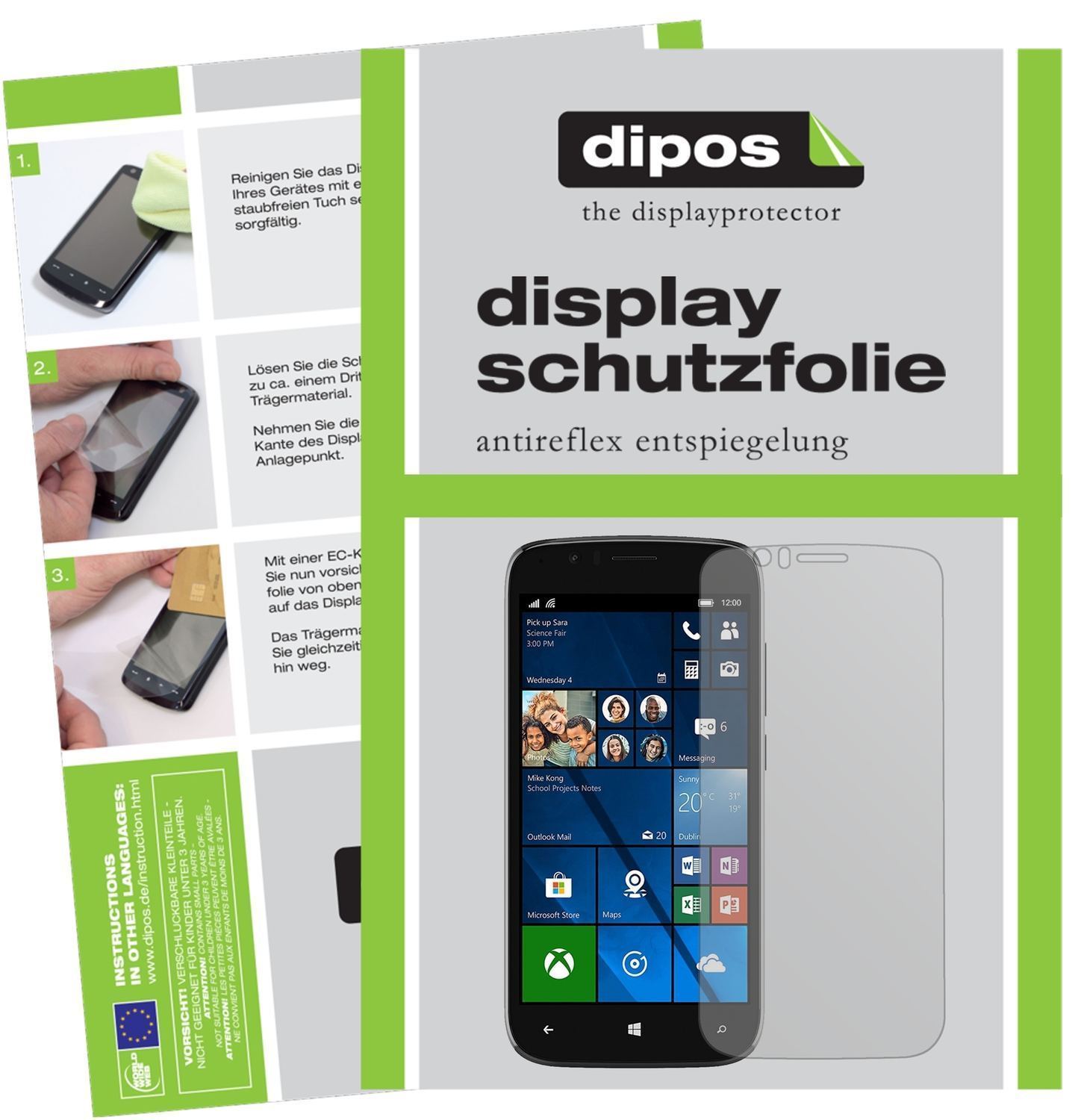 2x Schutzfolie matt für Wileyfox Pro Display-Schut (1)