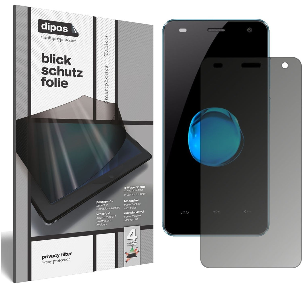 Blickschutzfolie für HOMTOM HT26 matt Schutzfolie  (1)