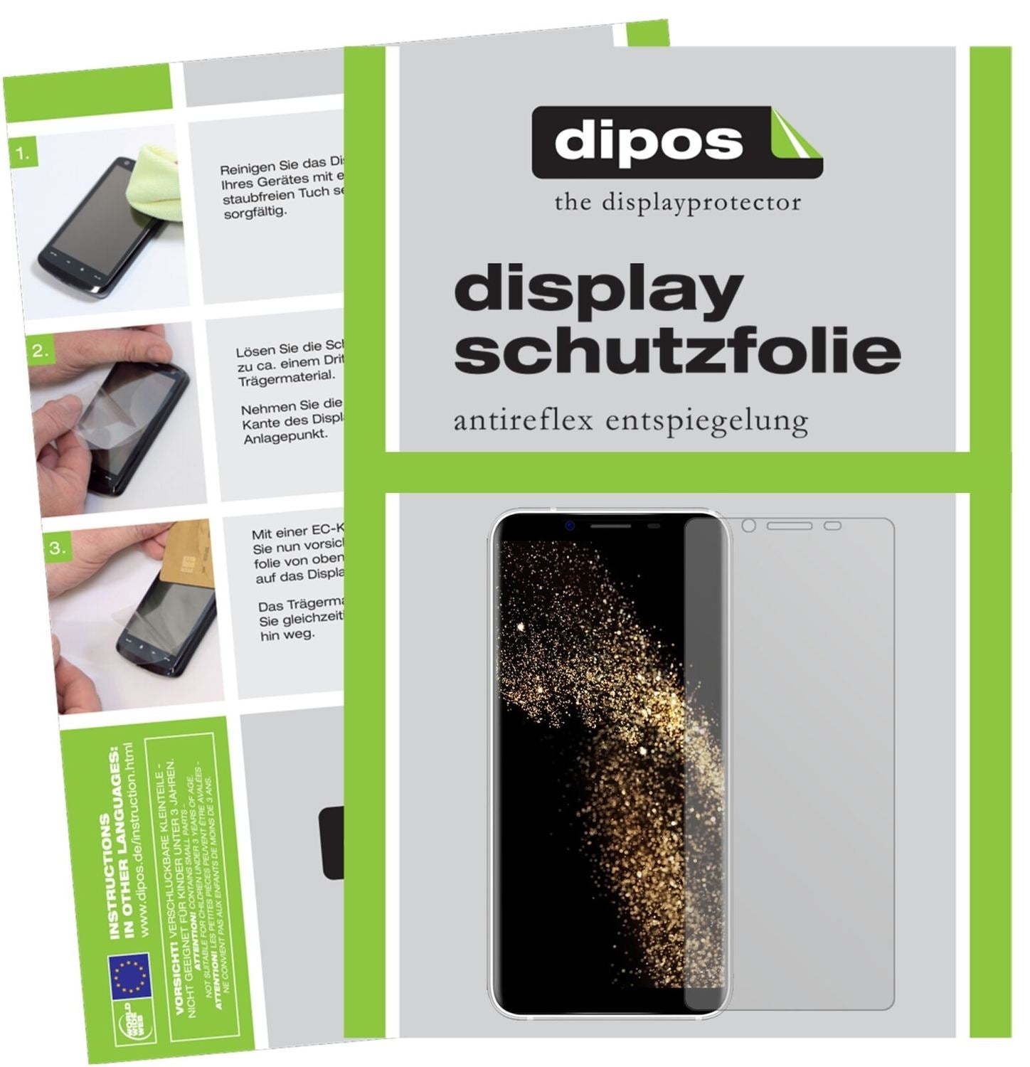 5x Schutzfolie matt für HOMTOM S8 Display-Schutzfo (2)