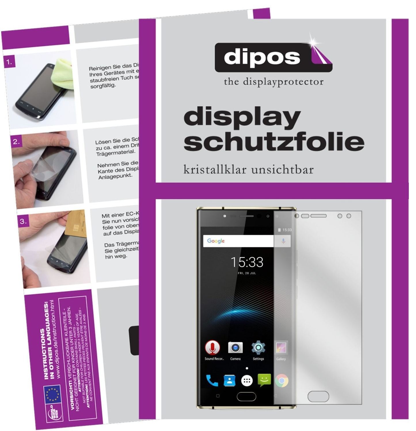 5x Schutzfolie klar für Oukitel K3 Display-Schutzf (2)