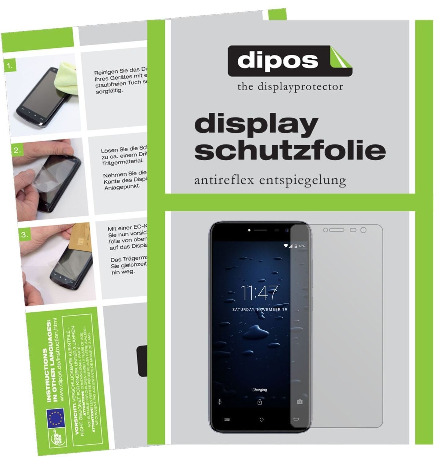 5x Schutzfolie matt für Cubot Note Plus Display-Sc (2)