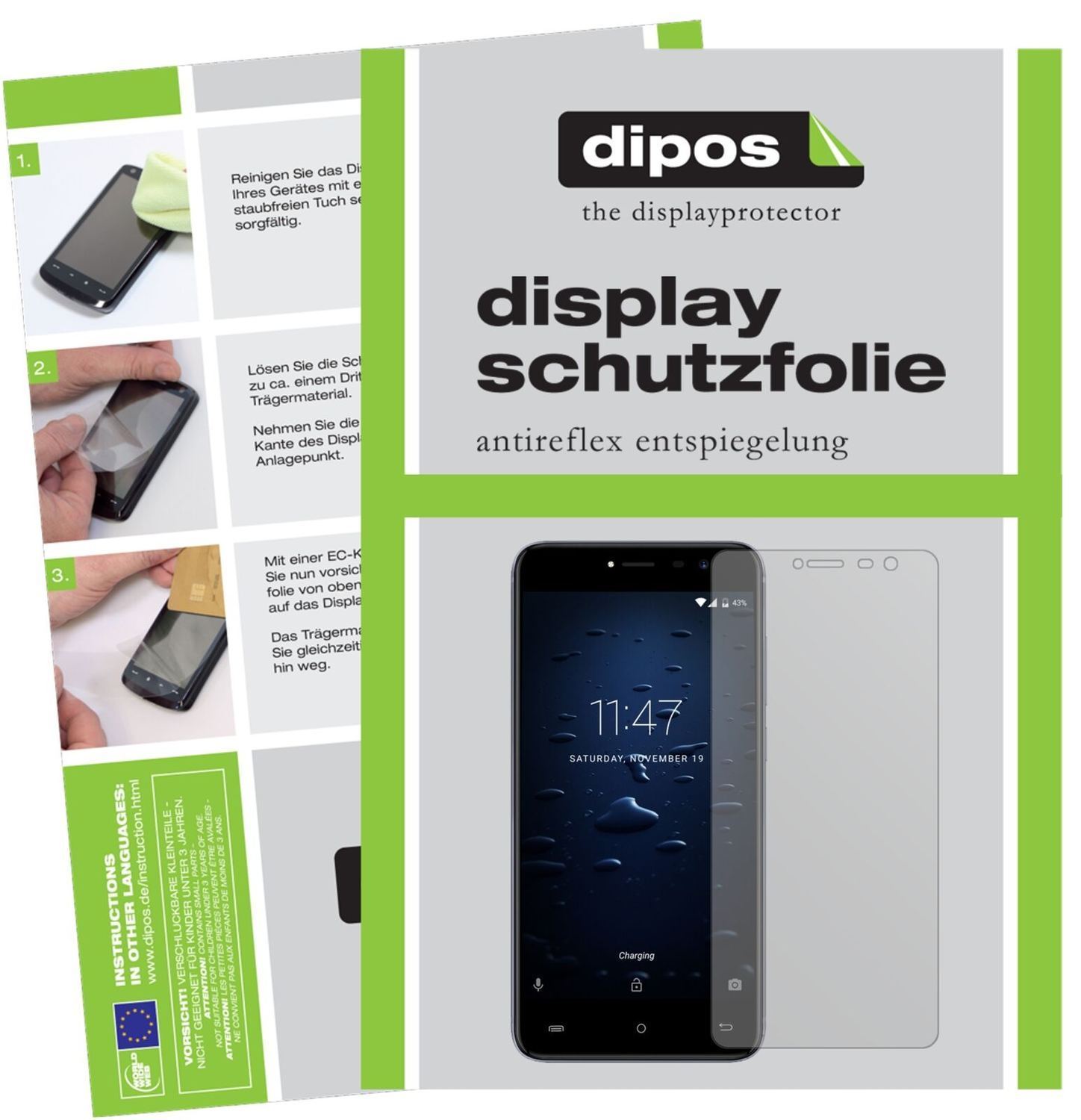 5x Schutzfolie matt für Cubot Note Plus Display-Sc (2)