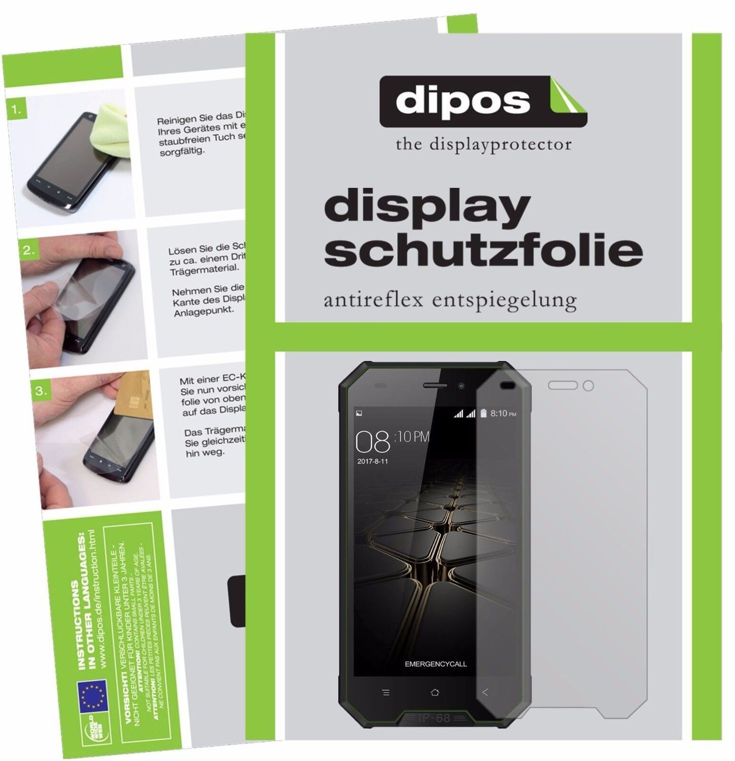 5x Schutzfolie matt für Blackview BV4000 Pro Displ (2)
