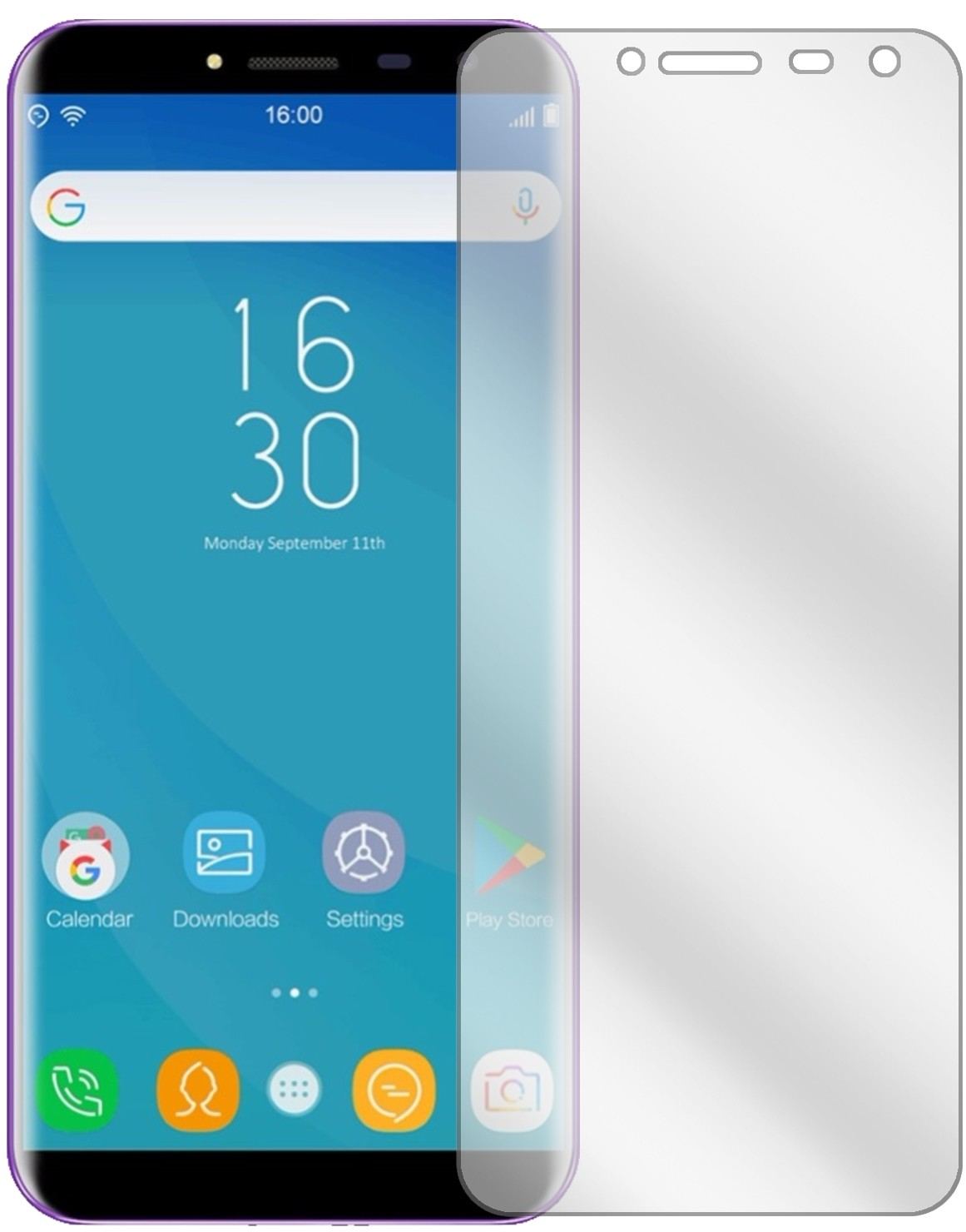 6x Schutzfolie klar für Oukitel C8 Display-Schutzf (2)