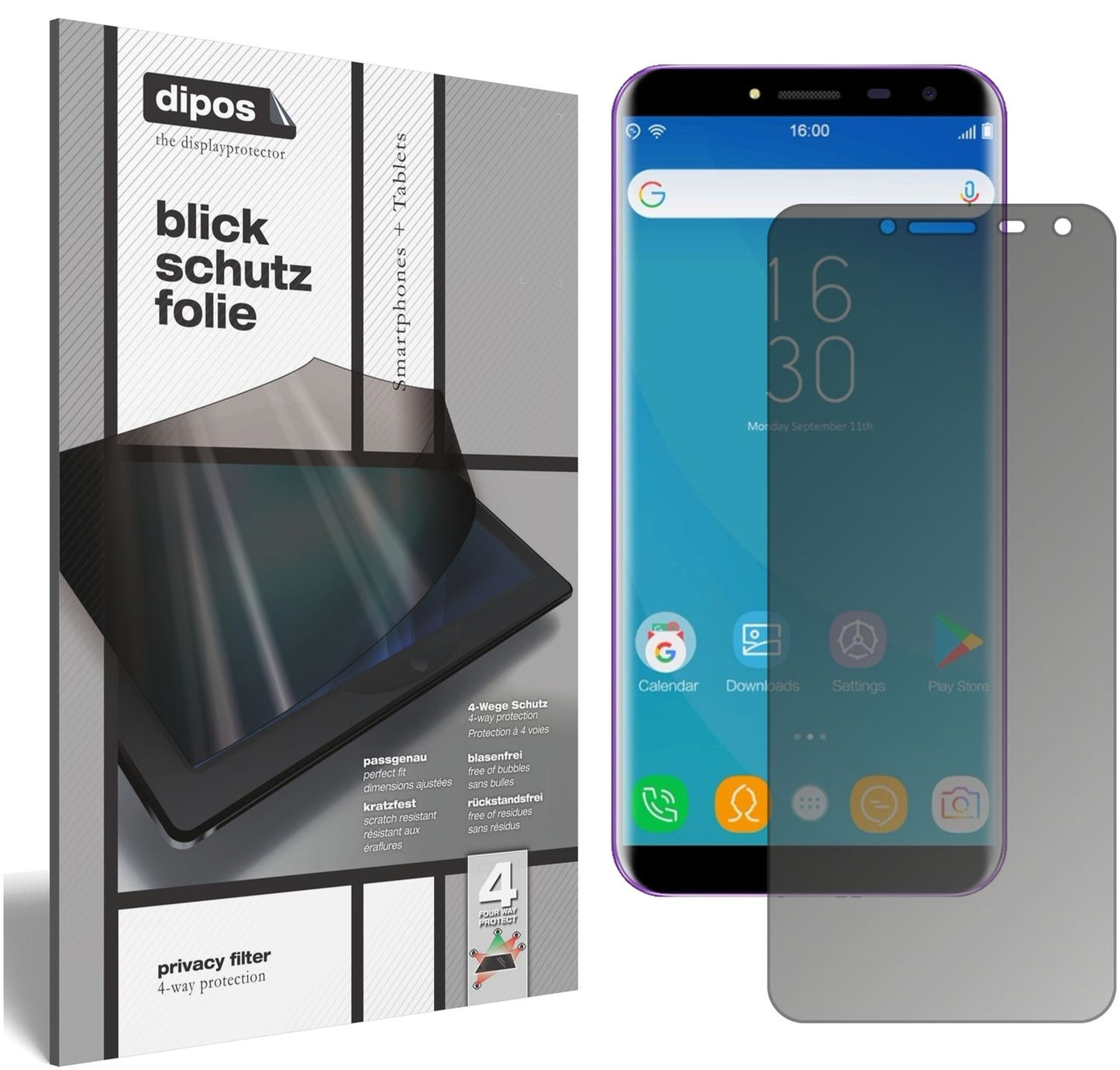 Blickschutzfolie für Oukitel C8 matt Schutzfolie P (1)