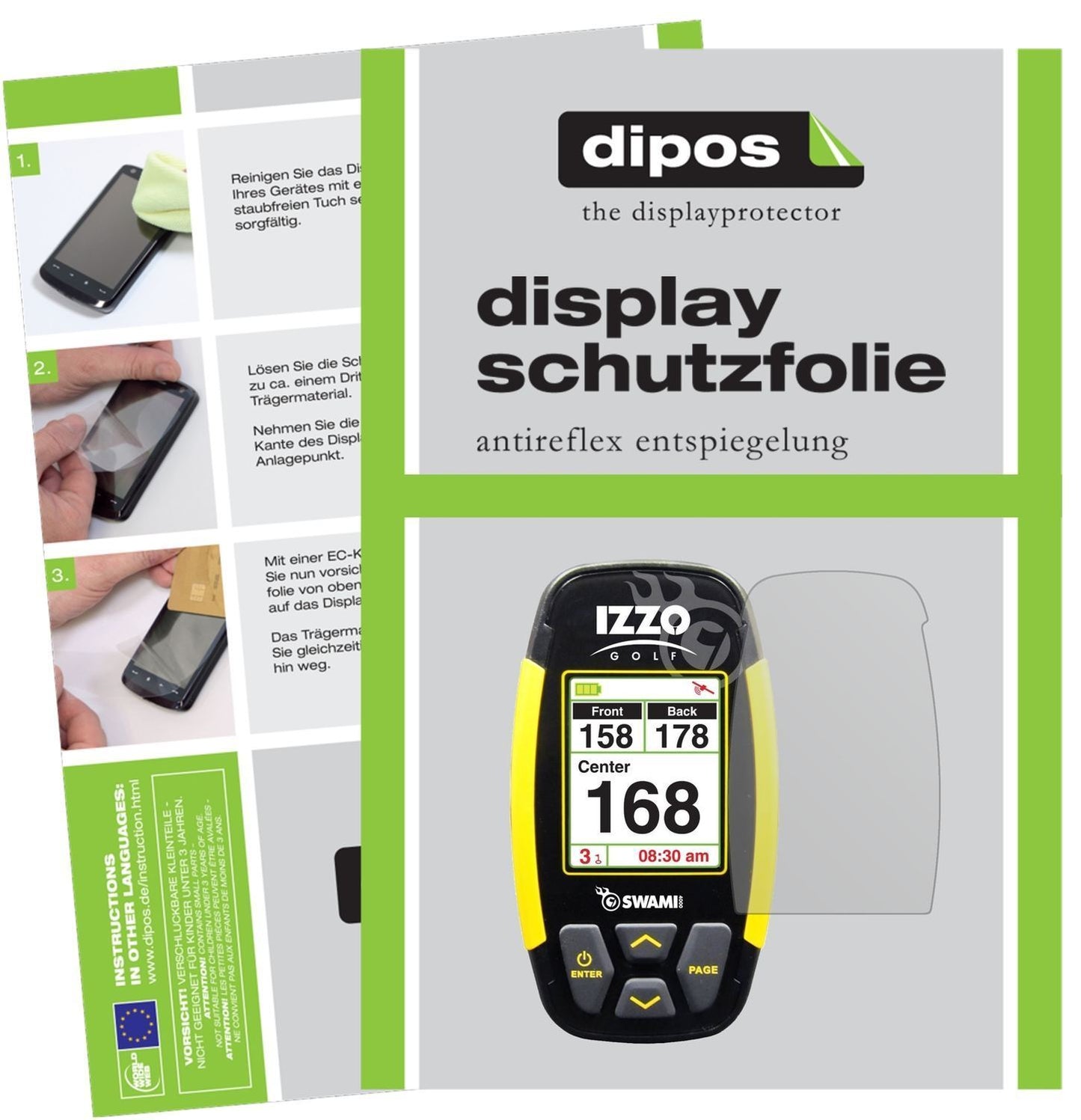 3x Schutzfolie matt für Izzo Swami 4000 Display-Sc (1)