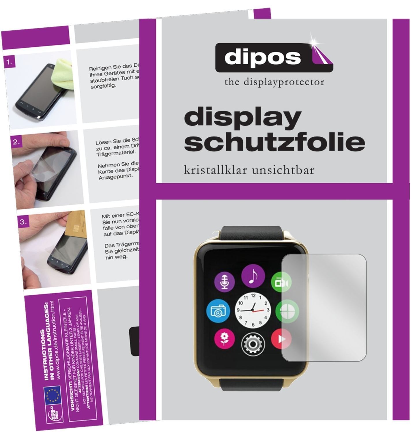 6x Schutzfolie klar für Stoga GT88 Display-Schutzf (1)