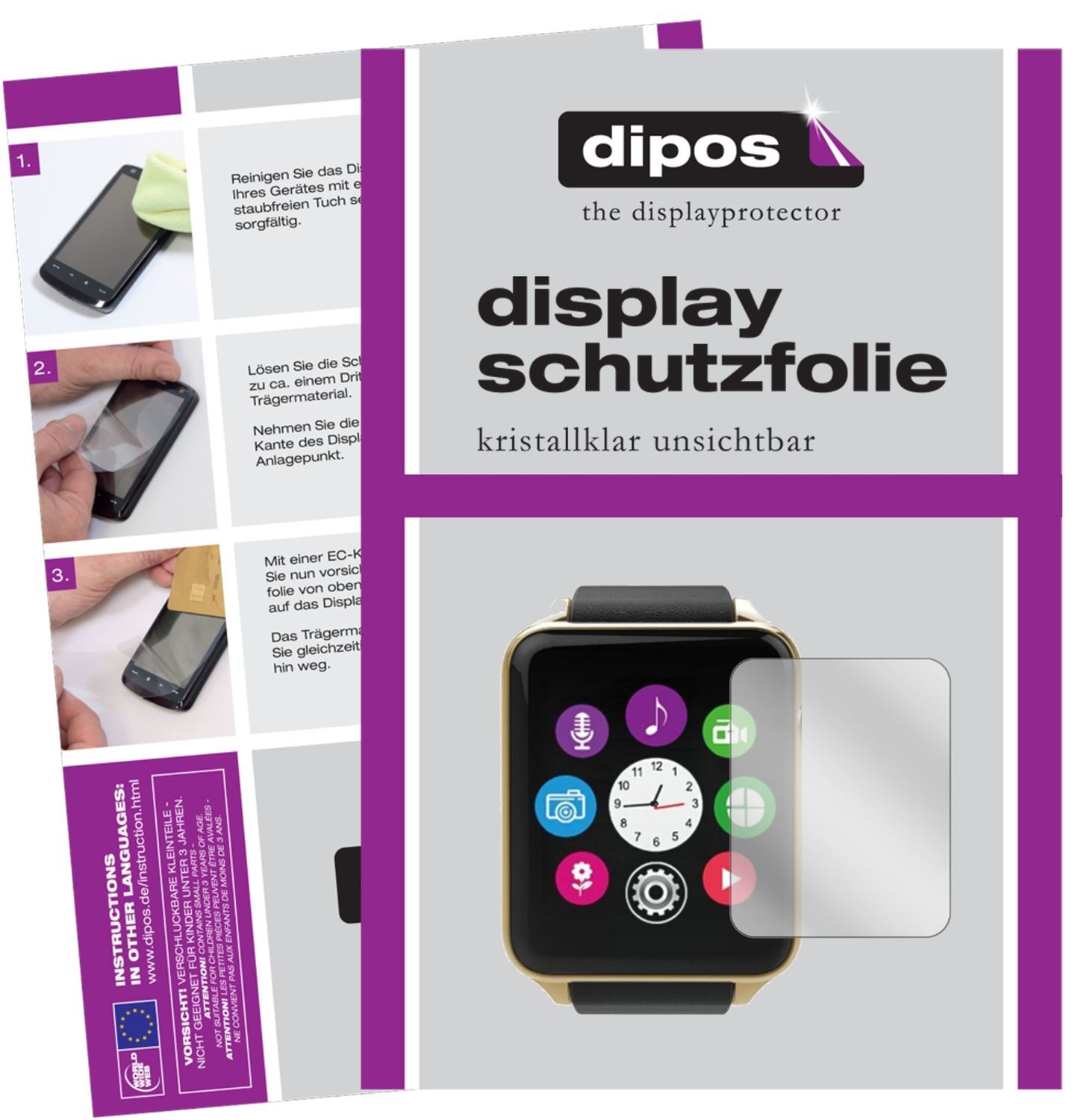6x Schutzfolie klar für Stoga GT88 Display-Schutzf (1)