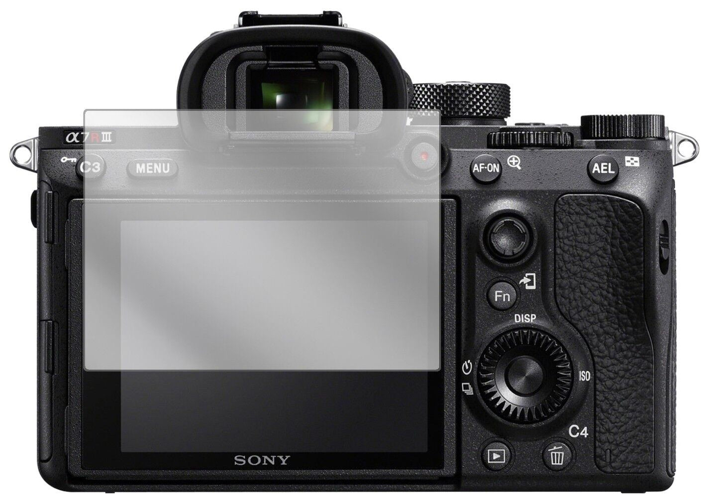 5x Schutzfolie klar für Sony A7R III Display-Schut (1)