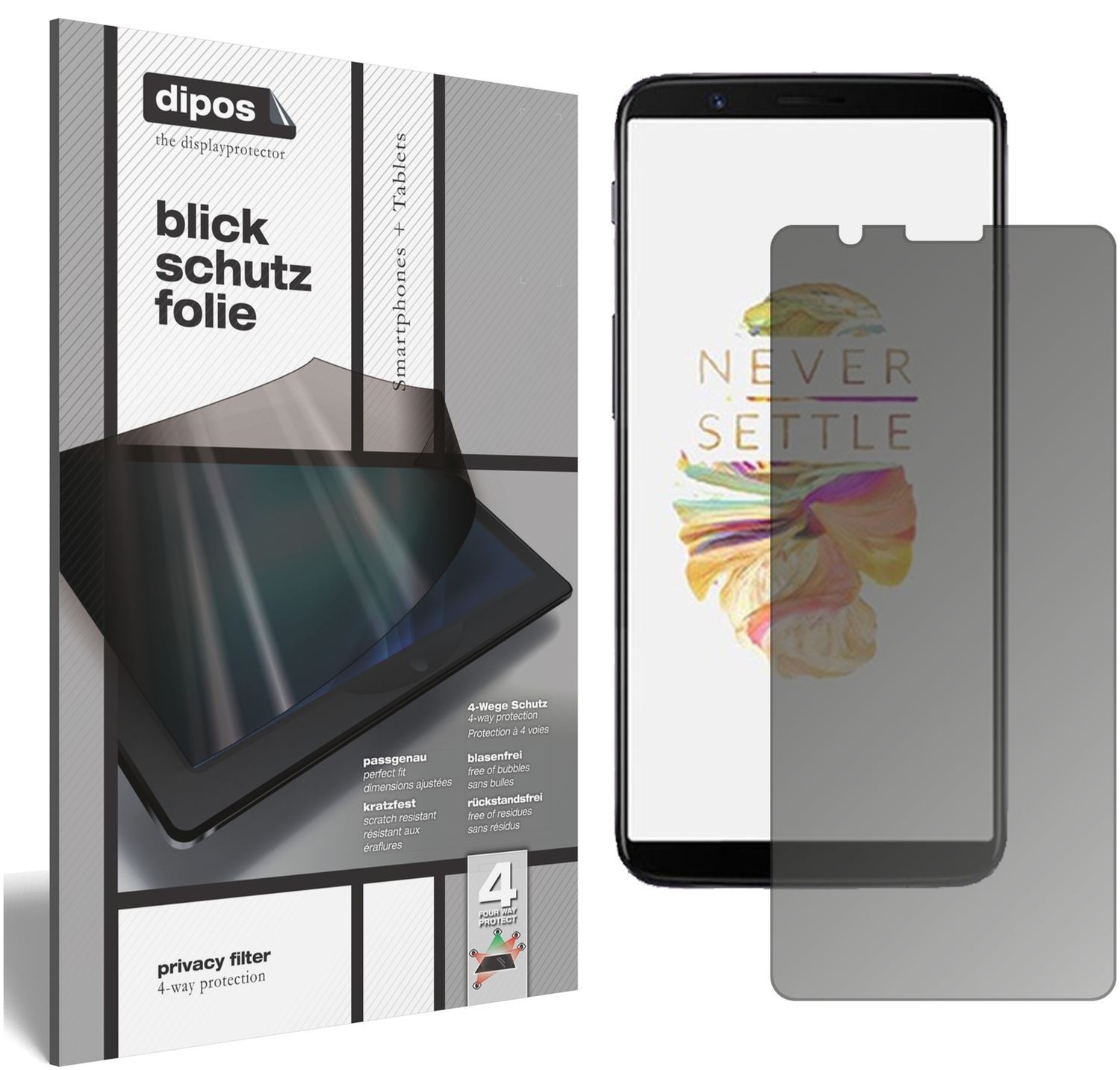Blickschutzfolie für OnePlus 5T matt Schutzfolie P (1)