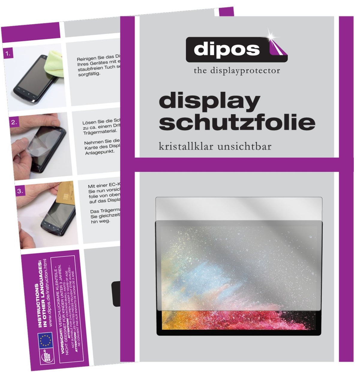 2x Schutzfolie klar für Microsoft Surface Book 2 D (1)