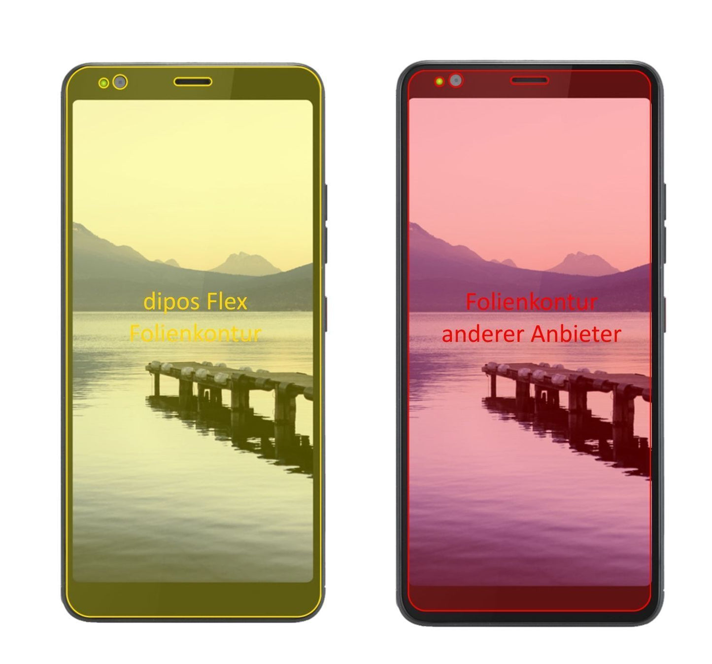 3x 3D Full Cover Schutzfolie für Gigaset GS370 (2)