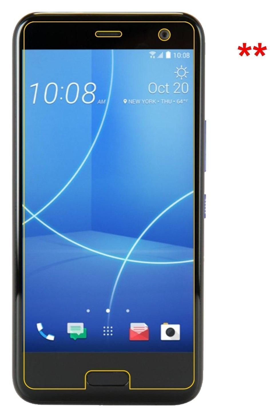 2x Schutzfolie matt für HTC U11 Life Display-Schut (6)