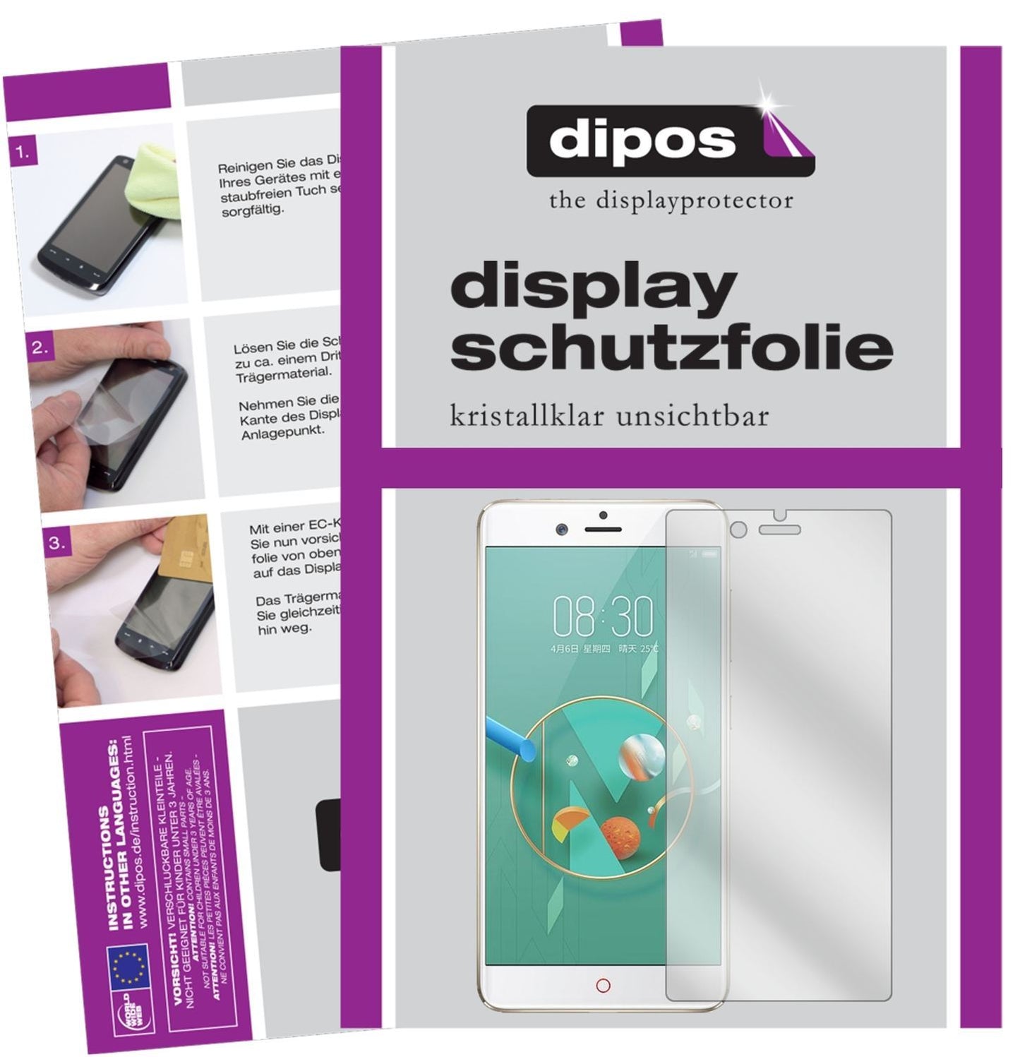 6x Schutzfolie klar für ZTE Nubia Z17 miniS Displa (1)