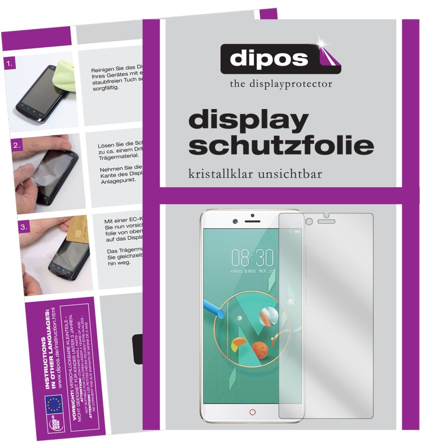 6x Schutzfolie klar für ZTE Nubia Z17 miniS Displa (1)