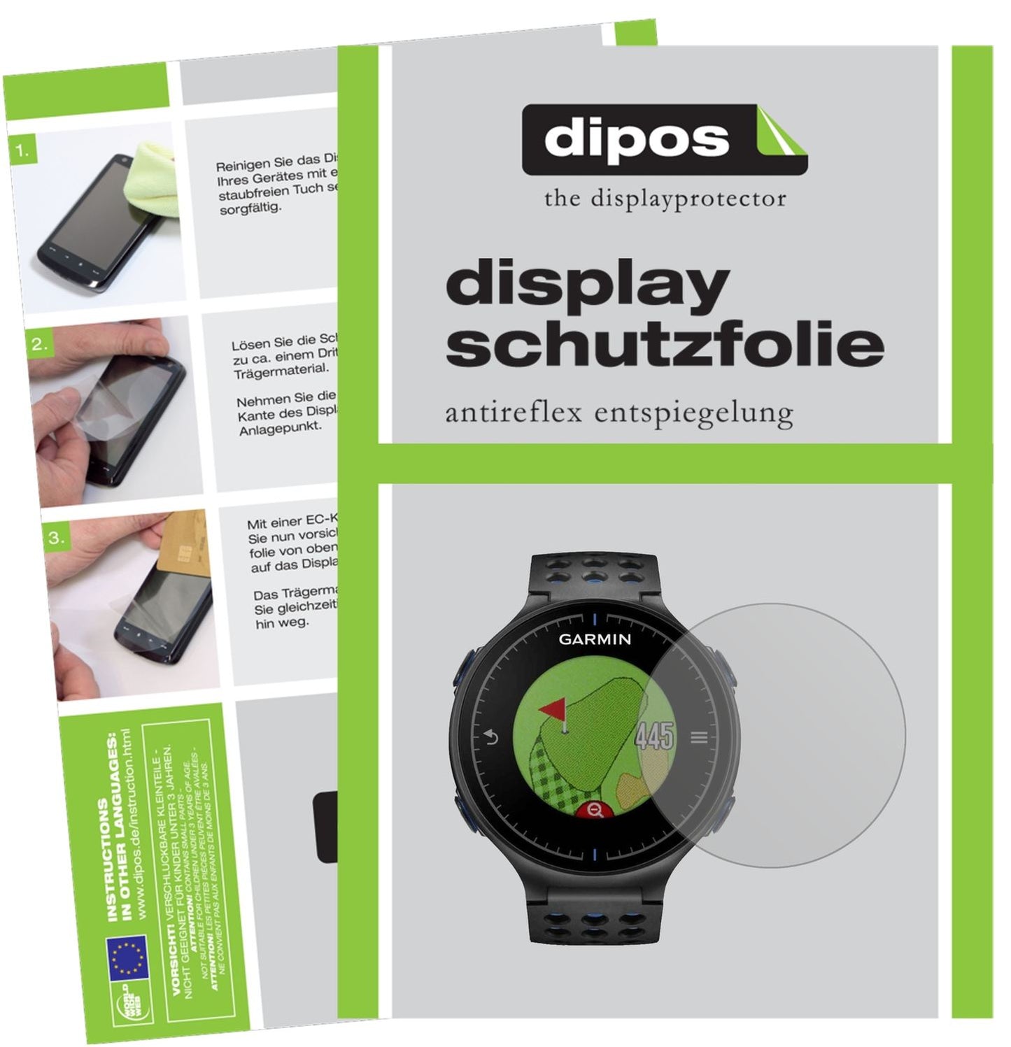 6x Schutzfolie matt für Garmin Approach S5 Display (1)