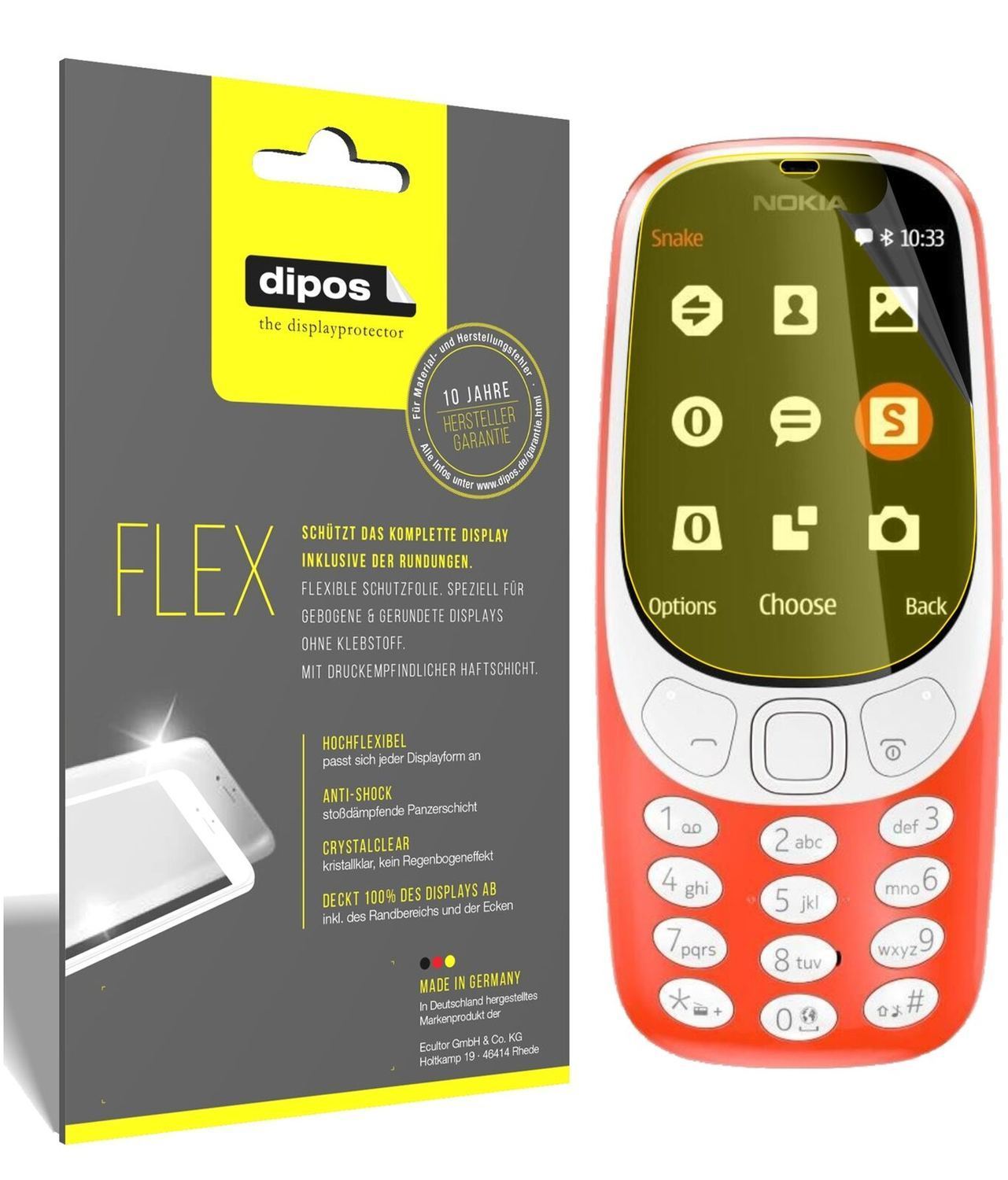 3x 3D Full Cover Schutzfolie für Nokia 3310 (2)