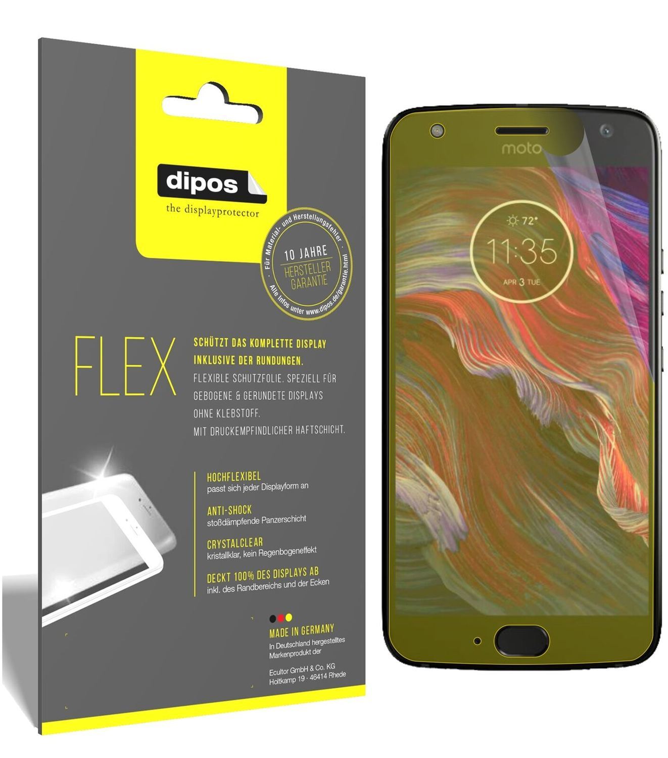 3x 3D Full Cover Schutzfolie für Lenovo Motorola M (2)