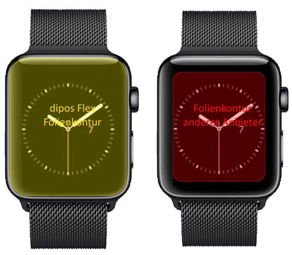 2x 3D Full Cover Schutzfolie für Apple Watch Serie (3)