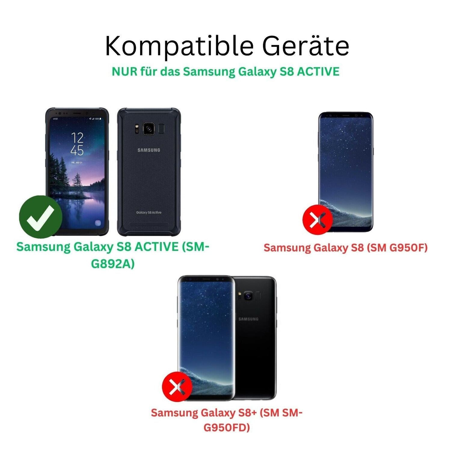 2x 9H Schutzfolie matt für Samsung Galaxy S8 ACTIV (2)