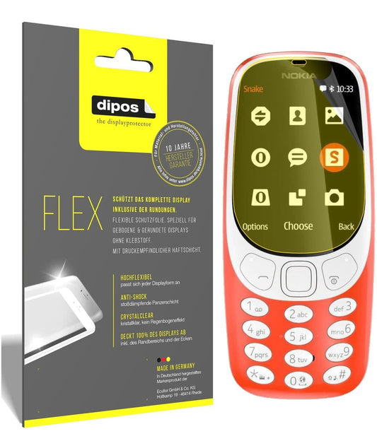 3x 3D Full Cover Schutzfolie für Nokia 3310 (1)