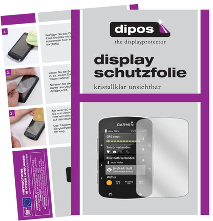 3x Schutzfolie klar für Garmin Edge 520 Display-Sc (1)