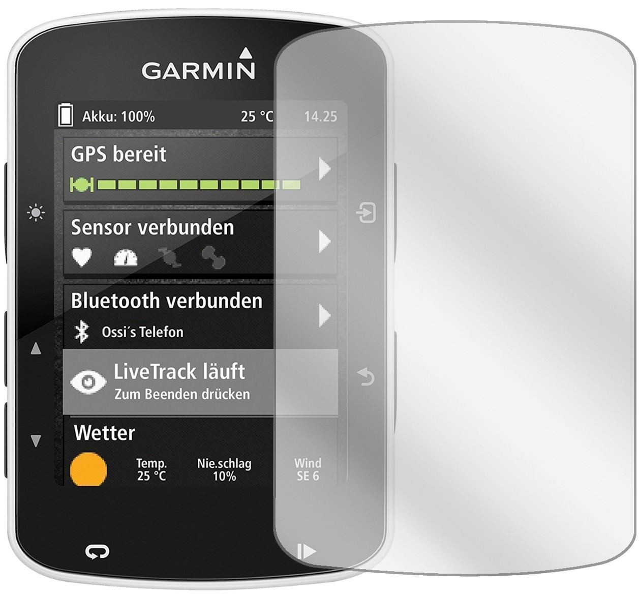 3x Schutzfolie klar für Garmin Edge 520 Display-Sc (2)