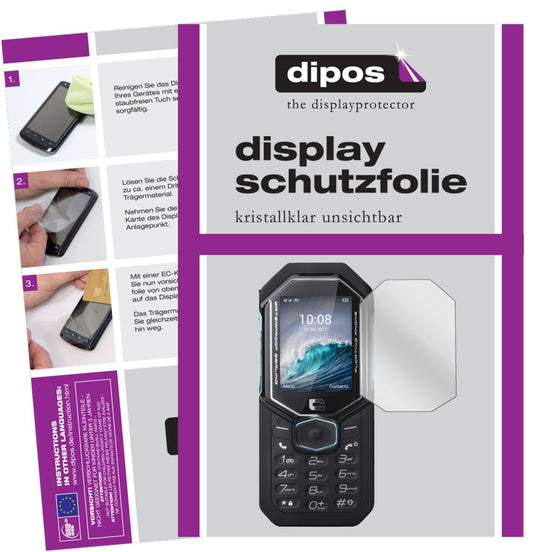 2x Schutzfolie klar für Crosscall Shark-X3 Display (1)